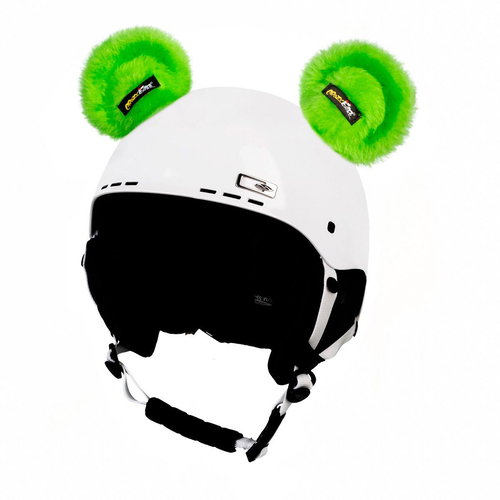 Revos Crazy Ears Teddy Bear - green - Helmet Decoration - Main image