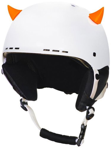 Revos Crazy Ears Mini Horns - Orange - Helmet Decoration - Main image
