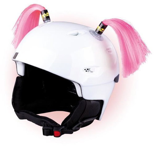 Revos Crazy Ears Pigtails - pink - Helmet Decoration - Main image