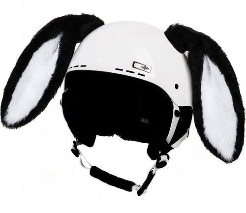 Revos Crazy Rabbit Ears - black/white - Helmet Decoration - Main image