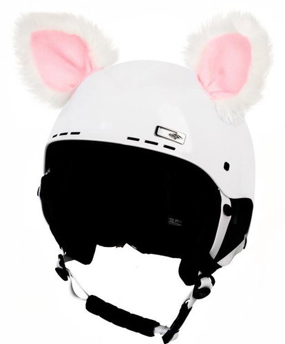 Revos Crazy Ears Cat - colour white - Helmet Decoration - Main image