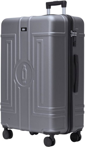 ROWEX Casolver large family travel case with TSA lock, grey-black, 76 × 50 × 30 cm (93 l) - Suitcase - Main image