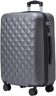 ROWEX Stredný univerzálny cestovný kufor s TSA zámkom Crystal, sivo-čierna, 66 × 46 × 27 cm (63 l) - Cestovný kufor