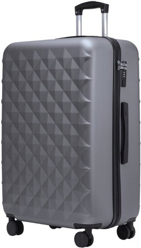 ROWEX large family travel case with TSA lock Crystal, grey-black - Suitcase - Main image