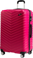 ROWEX Velký rodinný cestovní kufr Horizon, růžová, 77 × 47 × 33 cm (109 l) - Cestovní kufr