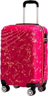 ROWEX Příruční kabinový cestovní kufr Pulse žíhaný, růžová žíhaná, 56 × 34 × 24 cm (40 l) - Cestovní kufr