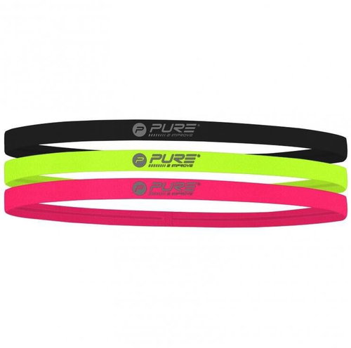 Sedco Pure2Improve elastic headband set - 3pcs multicolour - Sports Headband - Main image