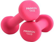PROIRON One-handed Neoprene Dumbbell 2 × 1 kg - PINK - Dumbell Set