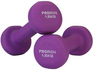PROIRON One-handed dumbbells Neoprene Dumbbell 2 × 1,5 kg - PURPLE - Dumbell Set