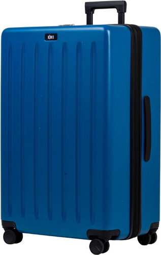 ROWEX Stripe Large family suitcase with TSA lock 94-103 l blue - Suitcase - Main image