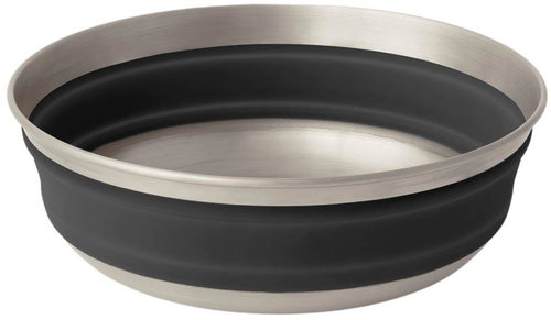 Sea to Summit Detour stainless steel collapsible bowl, black, size: M - Small Bowl - Main image