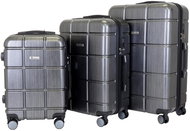 T-class® Sada cestovních kufrů 2222 Waterproof, šedá - Case Set