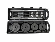 Fitnessline Nakládací činky v kufříku, 50 kg - Dumbell Set