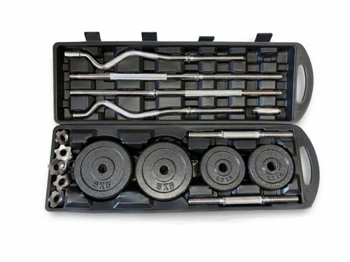 Fitnessline Nakládací činky v kufříku, 55 kg - Dumbell Set - Main image