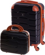 BERTOO Kabinový kufr Firenze pro Ryanair, set 2v1 S, černý  - Case Set