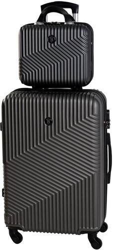 Bertoo Milano Travel suitcase, dark grey 2in1 set - Case Set - Main image