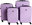 Suitcase, light purple 4in1 set