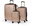 Bertoo Torino Travel case, gold 3in1 set