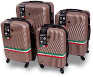 Bertoo Milano Travel suitcase, champagne set 4in1 - Case Set