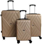 ENM Travel case, 3in1 set, champagne - Case Set