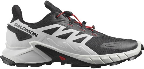 Salomon Supercross 4 Black/White/Fiery red EU 44 / 275 mm - Trekking Shoes - Main image