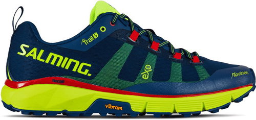 Salming Trail 5 Men Poseidon Blue / Safety Yellow 45 1/3 EU / 290 mm - Running Shoes - Main image