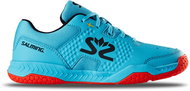 Salming Hawk Court Shoe JR Blue/Red size 40 EU / 255mm - Indoor Shoes
