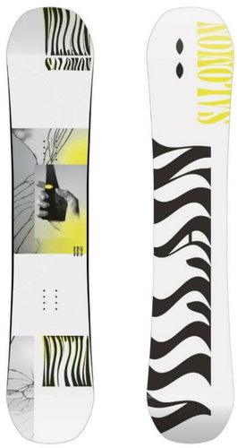 Salomon Set THE VILLAIN GROM + RHYTHM BLACK, size 143cm - Snowboard Set - Main image