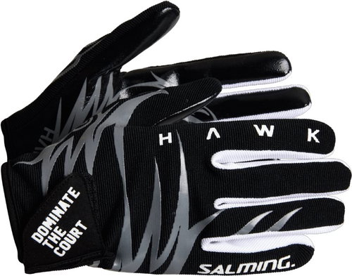 SALMING Hawk Gloves, Black/Grey, size XL - Gloves - Main image