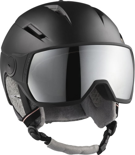 Salomon Icon2 Visor, Black/Silver Uni, size M (56-59cm) - Ski Helmet - Main image