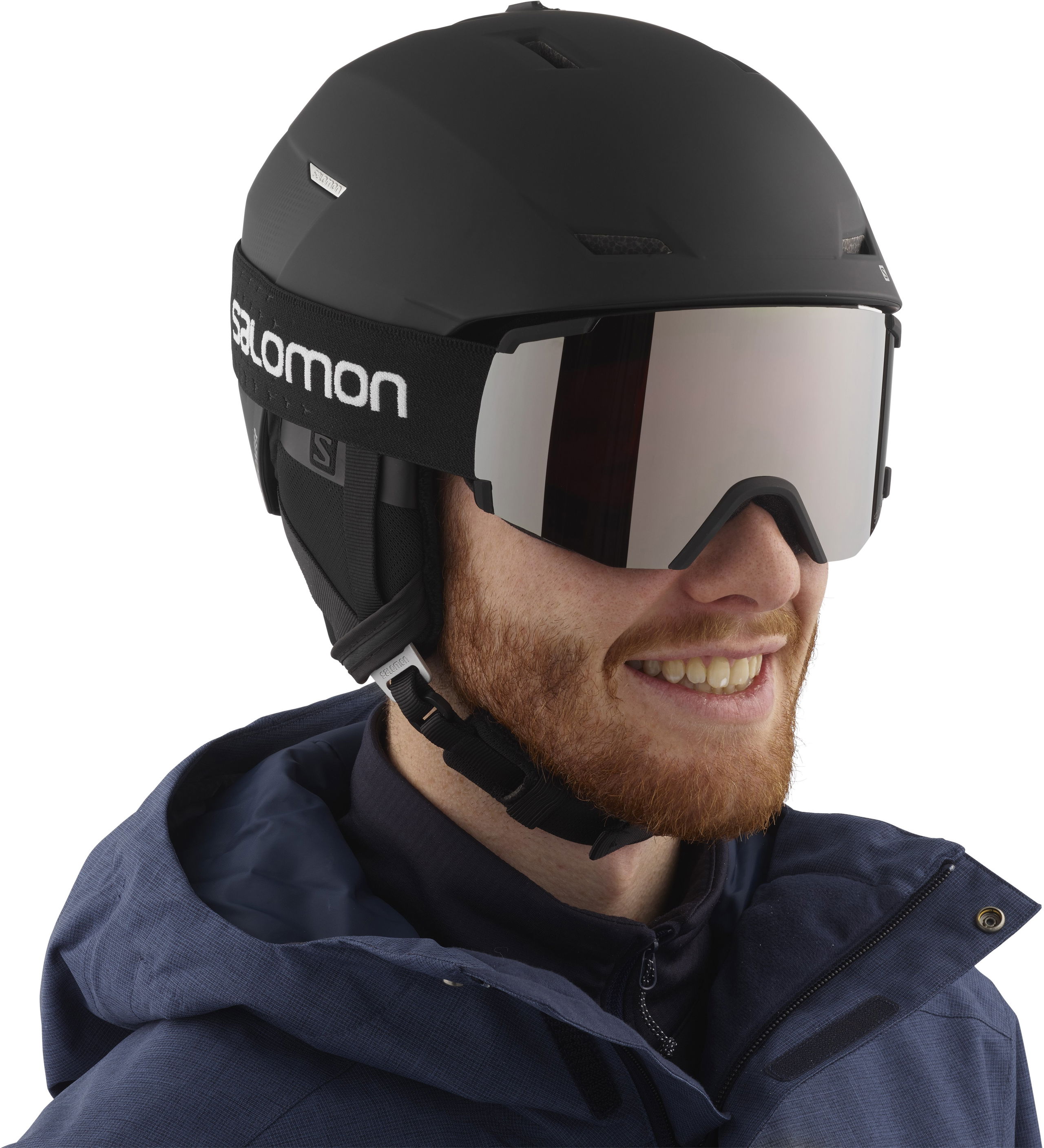 Salomon Pioneer LT CA Black Tech size M 56 59cm Ski Helmet