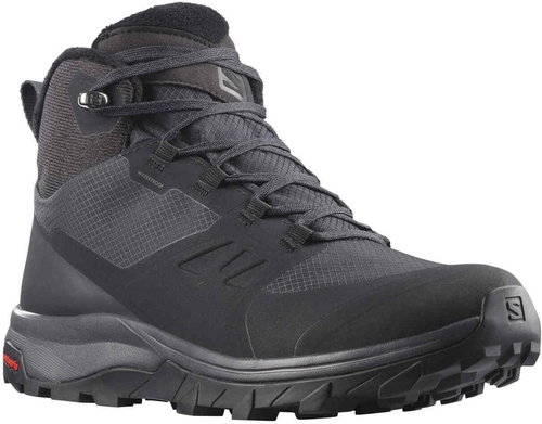 Salomon OUTsnap CSWP W Black/Ebony/Black black/grey EU 3.5 / 235 mm - Trekking Shoes - Main image