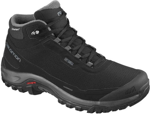 Salomon SHELTER CS WP Ebony/Black, size 7/260mm - Trekking Shoes - Main image