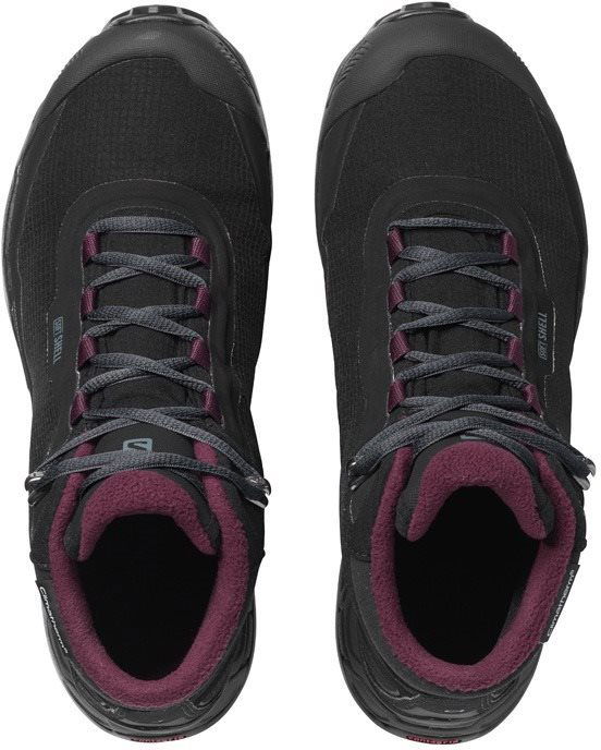 Salomon SHELTER CS WP W Black Ebony Wine Tasting size 5.5 250mm Trekking Shoes Alza.cz