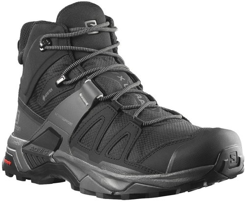 Salomon X ULTRA 4 MID GTX Black/Magnet/Pearl Blue, size 7/260mm - Trekking Shoes - Main image