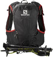 Salomon Skin Pro 10 Set Black/Bright Red - Športový batoh