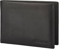 Samsonite Attack 2 SLG 005, leather, lie-flat format without change pocket, black - Wallet