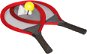 Súprava tenisovej rakety a badmintonu, červená - Bedmintonový set