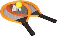 Set of tennis & badminton racket, orange - Badminton Set