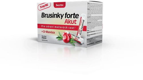 Salutem Cranberry Forte Akut 1500 mg + D-Mannose 2000 mg 10 ampoules, berries - Cranberries - Main image