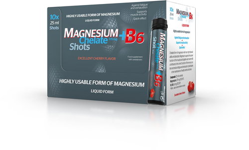 Salutem Magnesium Chelate+B6 10 × 25 ml cherry - Magnesium - Main image