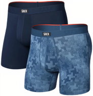 Saxx Vibe Xtra Soft Comfort Boxer Brf Fly 2Pk Frenetic Tweed/Maritime M - Boxer Briefs