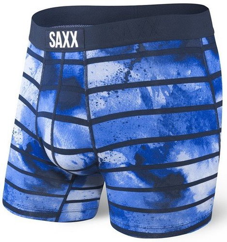 Saxx Vibe Boxer Brief, Navy Tie Dye Stripe, size XL - Boxer Briefs - Main image