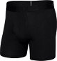 Saxx Droptemp Cooling Cotton Boxer Brief Fly Black - Boxer Shorts