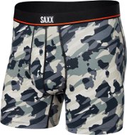 Saxx Non-Stop Stretch Cotton Boxer Brief Fly Pop Grunge Camo-Graphite L - Boxer Shorts