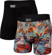 Saxx Ultra Super Soft Boxer Brief Fly 2Pk Exotic Leaves/Black L - Boxer Shorts