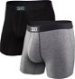 Saxx Vibe Super Soft Boxer Brief 2Pk Black/Grey L - Boxer Shorts