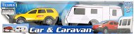 1:32 Car with caravan 4ass - Toy Car