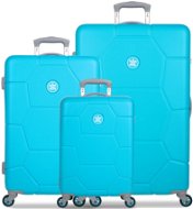 Suitcase TR-1244/3 ABS Caretta Ocean Blue - Case Set