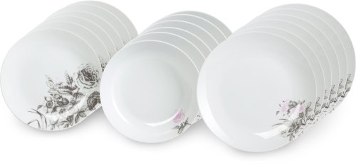 By-inspire Dining Set 18pcs Rose Collection - Dish Set - Main image